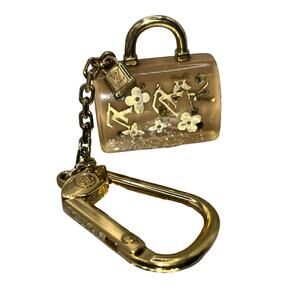 Louis Vuitton Speedy Gold Keychain